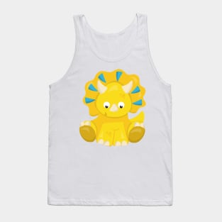 Cute Dinosaur, Baby Dinosaur, Dino, Triceratops Tank Top